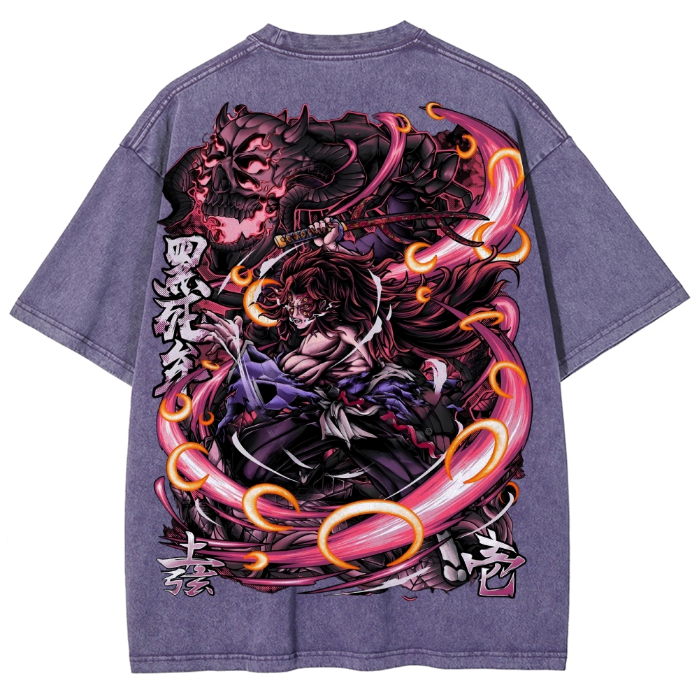 Demon Slayer Unisex Fit Washed T-Shirt 2503005422