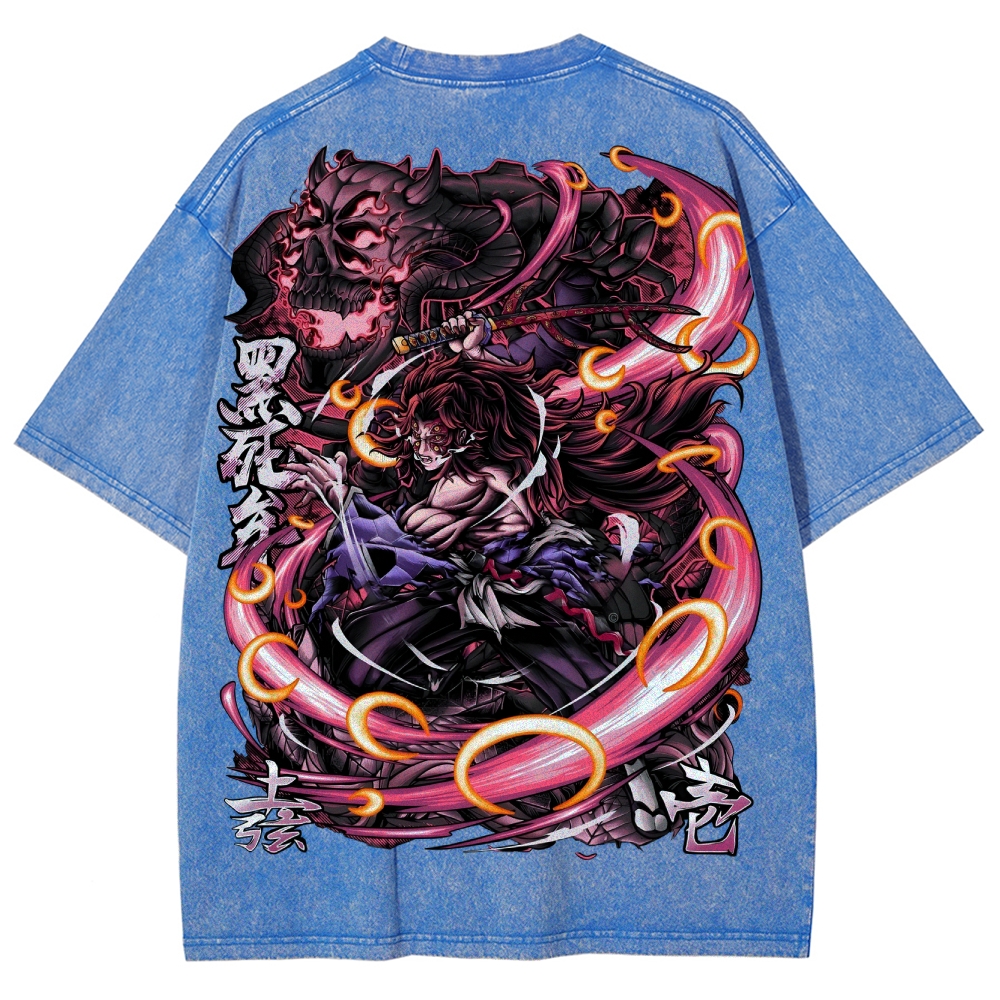 Demon Slayer Unisex Fit Washed T-Shirt 2503005422