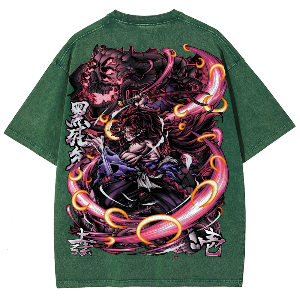 Demon Slayer Unisex Fit Washed T-Shirt 2503005422
