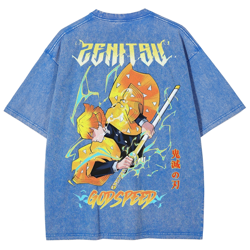 Demon Slayer Unisex Fit Washed T-Shirt 2503005425