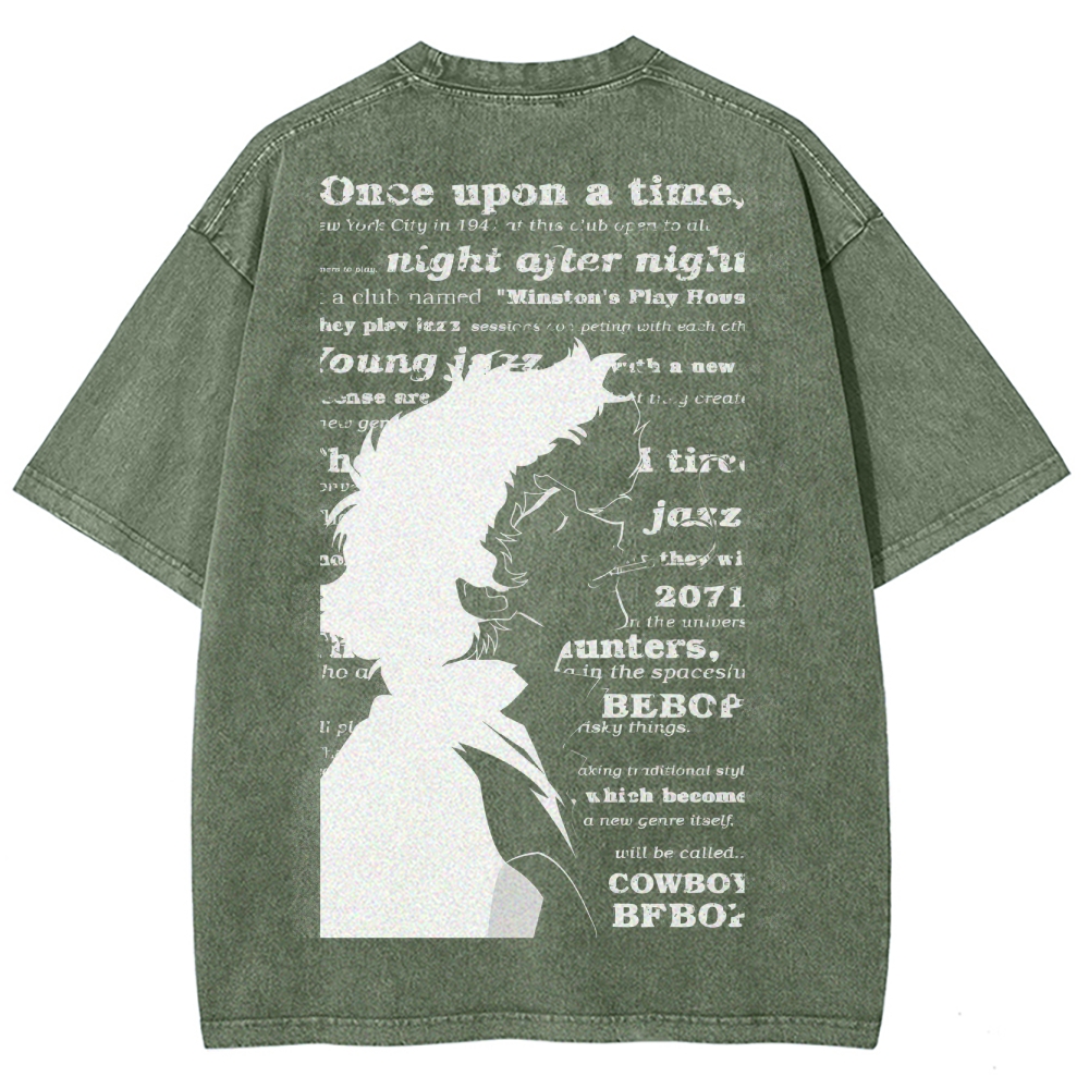 Cowboy Bebop Unisex Fit Washed T-Shirt 2503005487