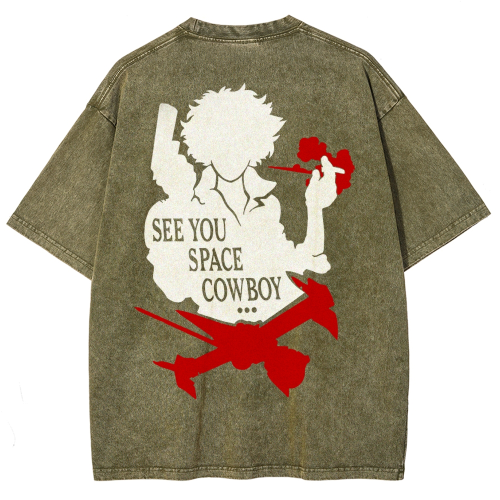 Cowboy Bebop Unisex Fit Washed T-Shirt 2503005498