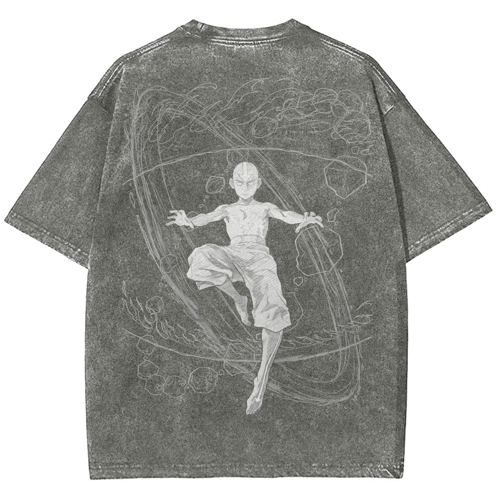 Avatar: The Last Airbender Retro Vintage Washed T-Shirt 2503006104