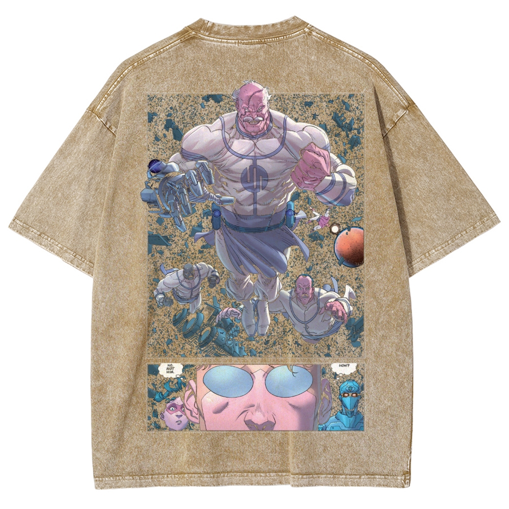 Invincible Unisex Fit Washed T-Shirt 2503009448