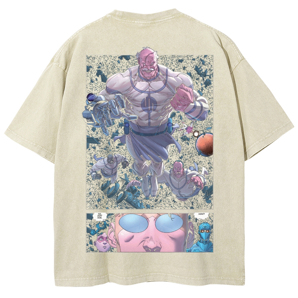 Invincible Unisex Fit Washed T-Shirt 2503009448