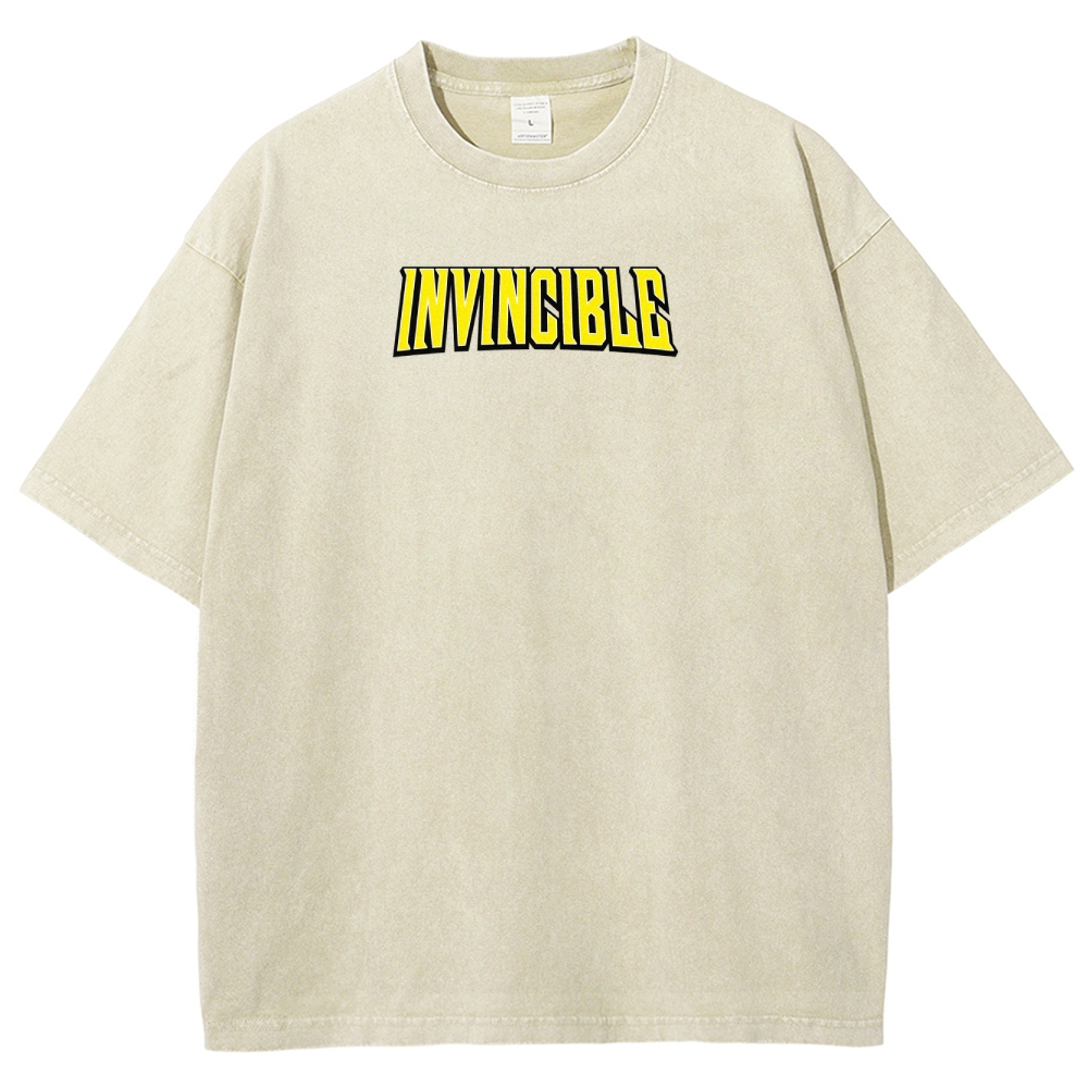 Invincible Unisex Fit Washed T-Shirt 2503009451