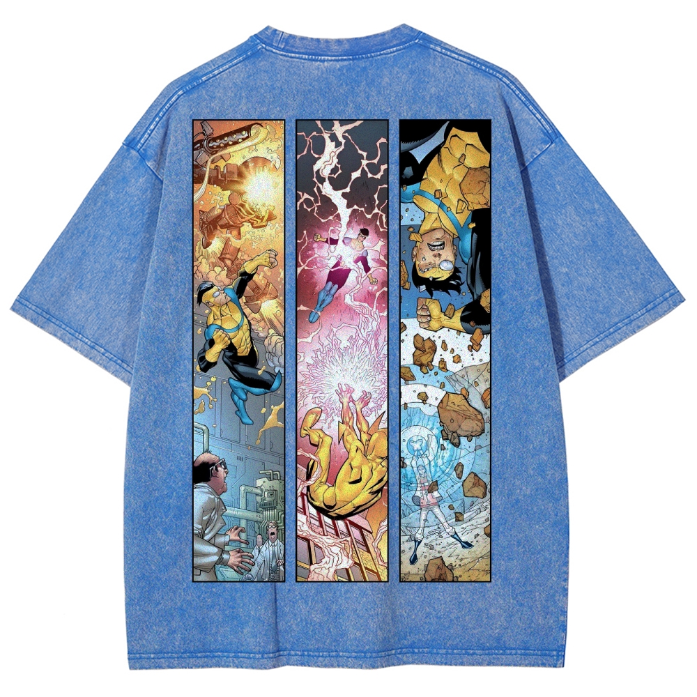 Invincible Unisex Fit Washed T-Shirt 2503009451