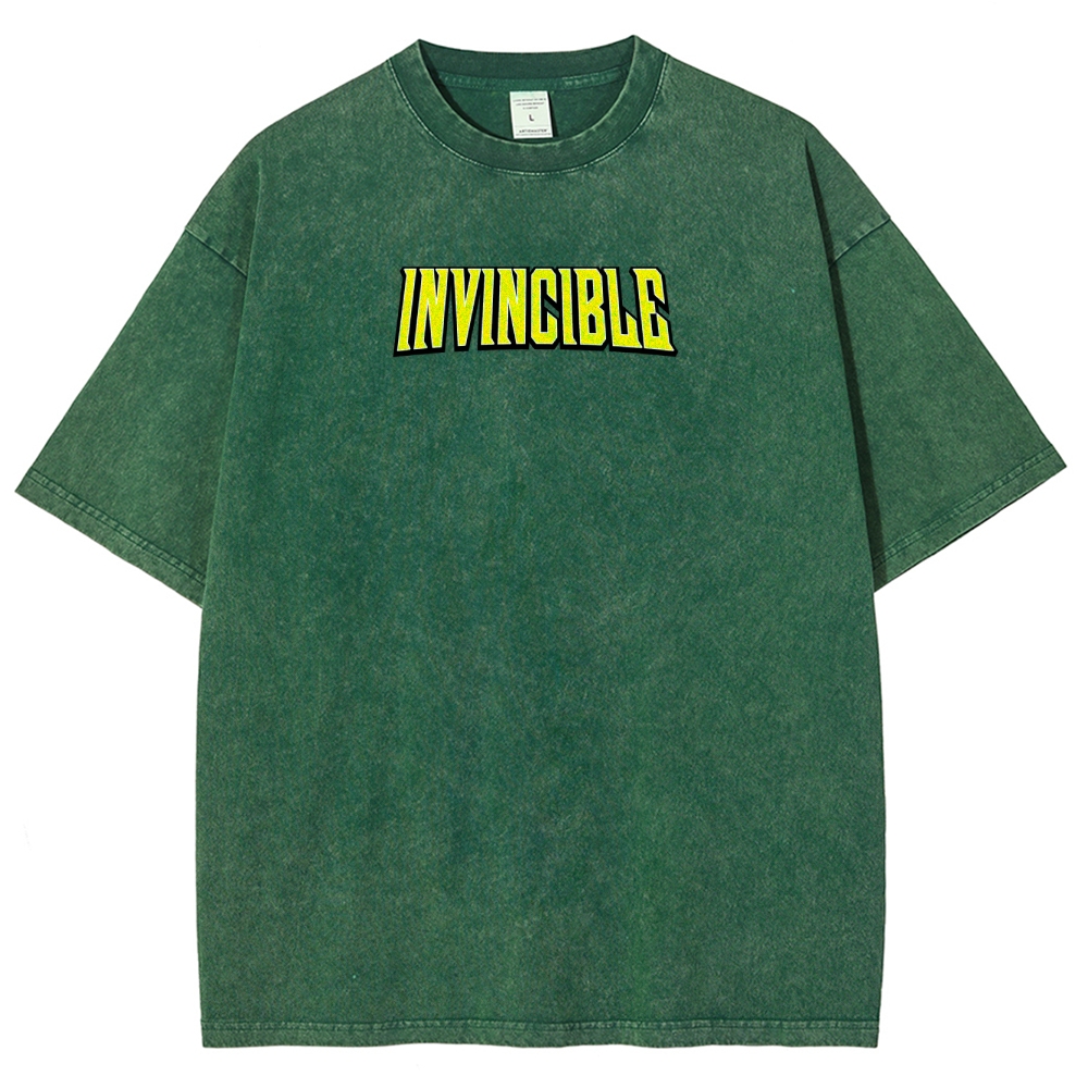 Invincible Unisex Fit Washed T-Shirt 2503009451
