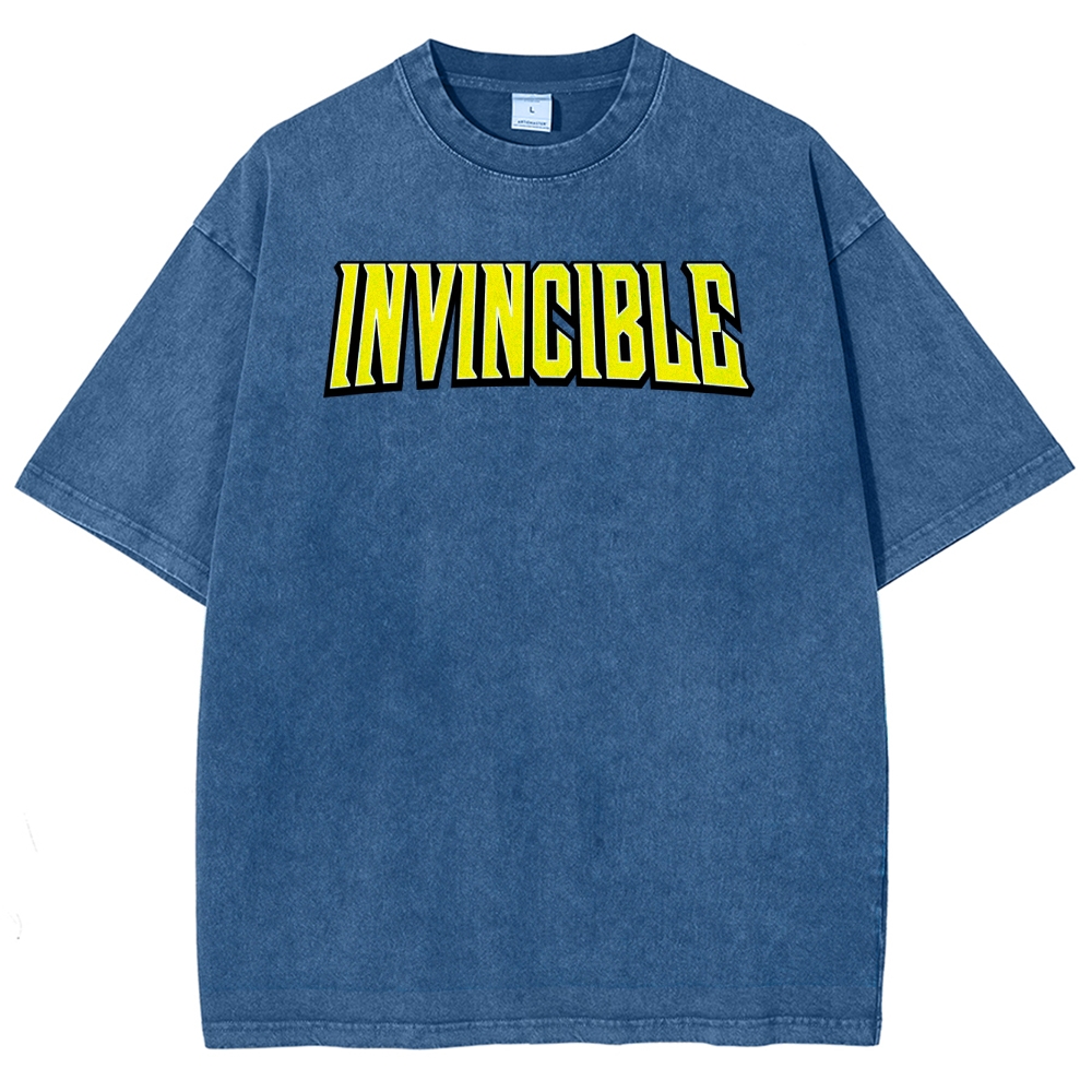 Invincible Unisex Fit Washed T-Shirt 2503009456