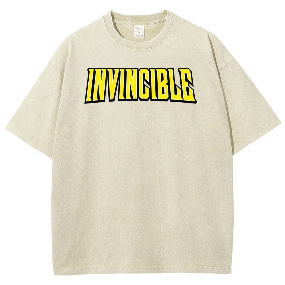 Invincible Unisex Fit Washed T-Shirt 2503009456