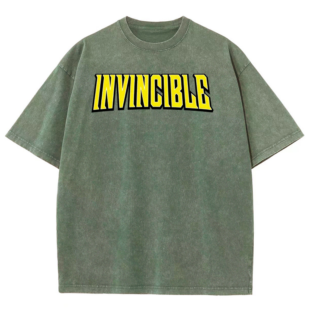 Invincible Unisex Fit Washed T-Shirt 2503009456
