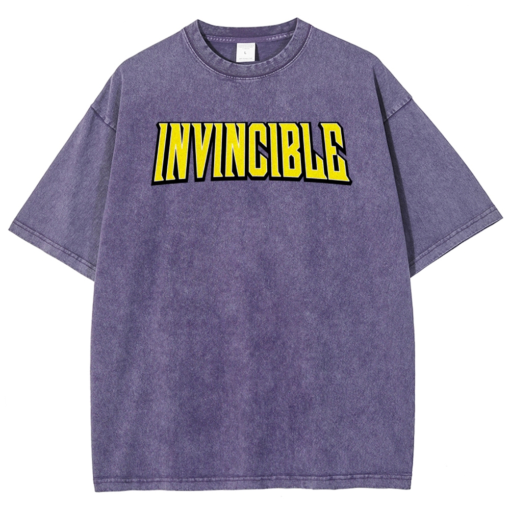 Invincible Unisex Fit Washed T-Shirt 2503009456