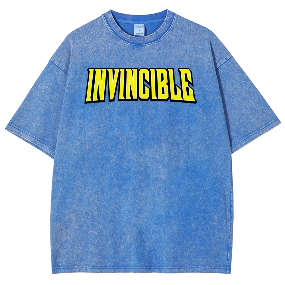 Invincible Unisex Fit Washed T-Shirt 2503009456