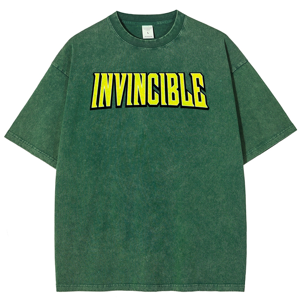 Invincible Unisex Fit Washed T-Shirt 2503009456