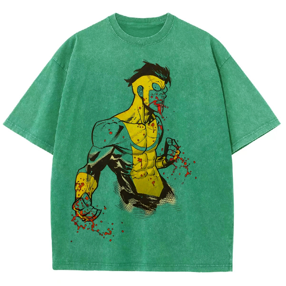 Invincible Unisex Fit Washed T-Shirt 2503009474
