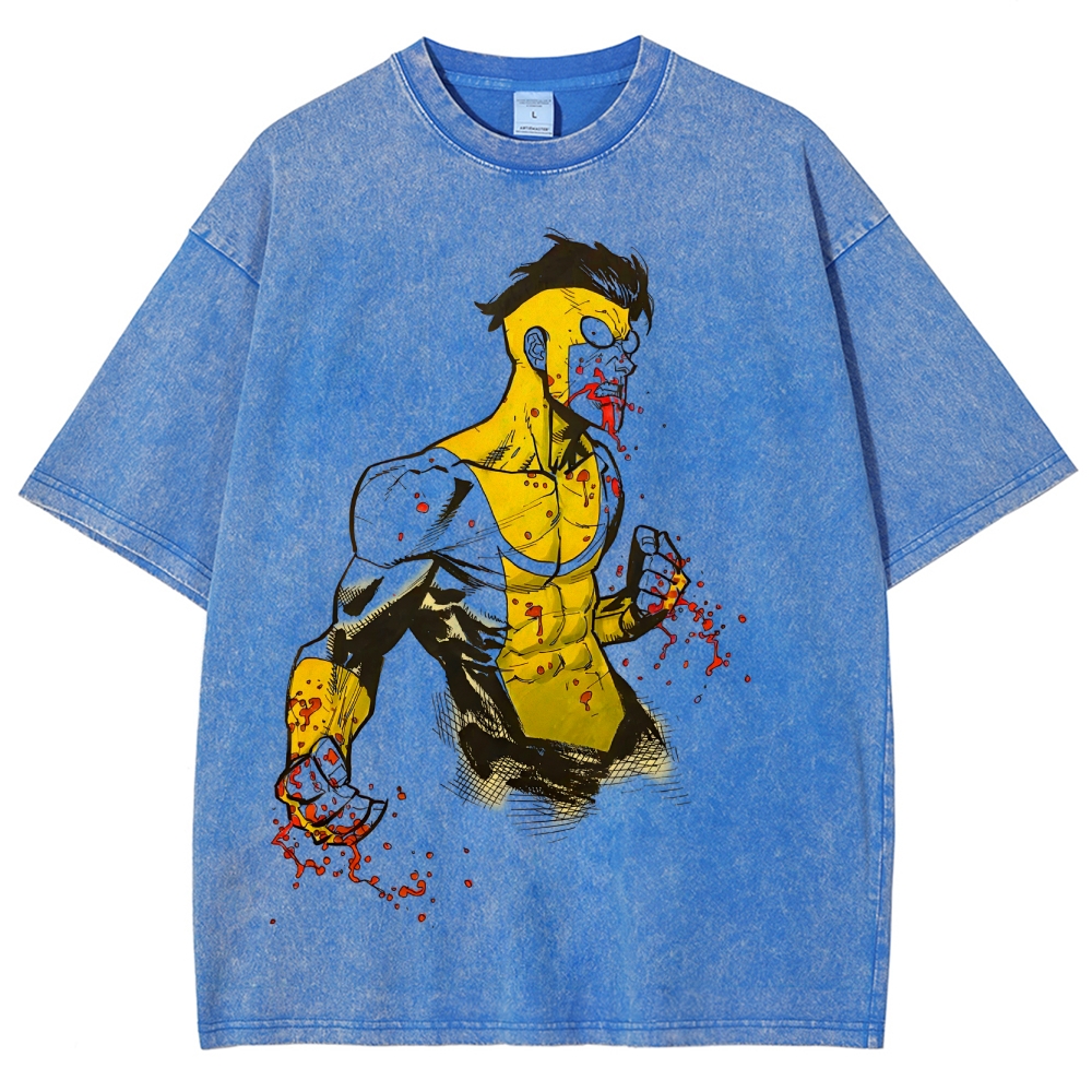 Invincible Unisex Fit Washed T-Shirt 2503009474