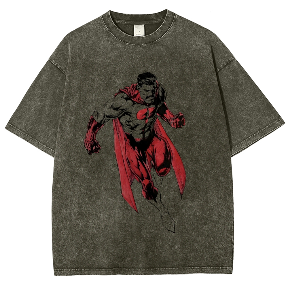 Invincible Unisex Fit Washed T-Shirt 2503009476
