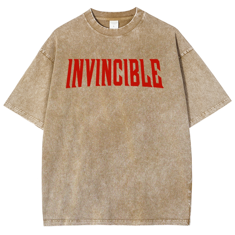 Invincible Unisex Fit Washed T-Shirt 2503009491