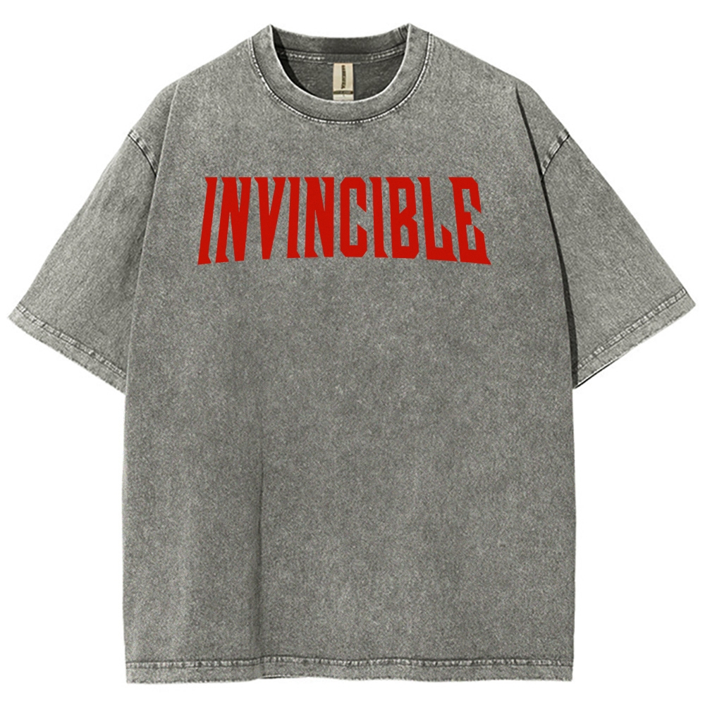 Invincible Unisex Fit Washed T-Shirt 2503009491