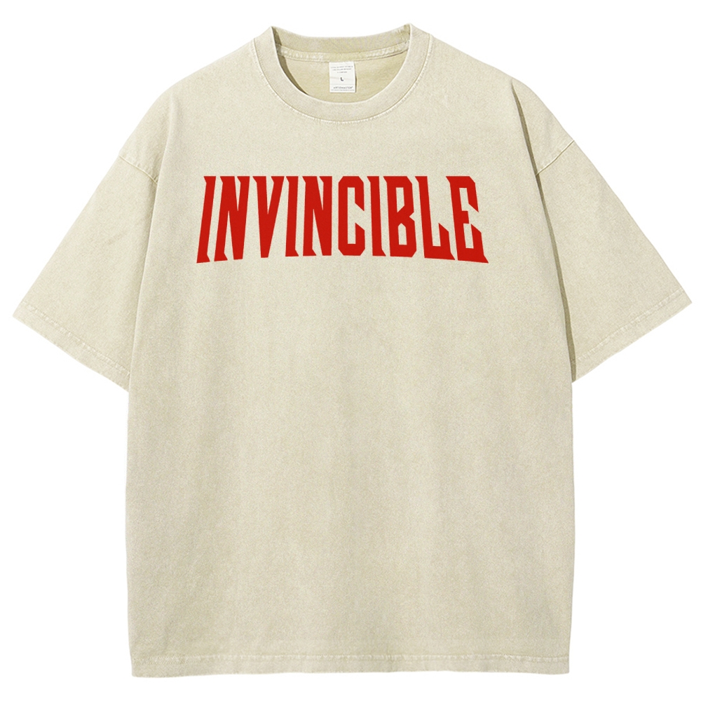 Invincible Unisex Fit Washed T-Shirt 2503009491