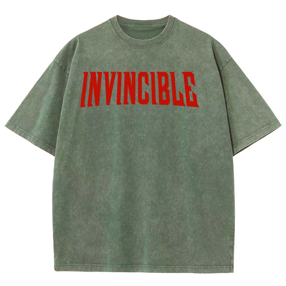 Invincible Unisex Fit Washed T-Shirt 2503009491