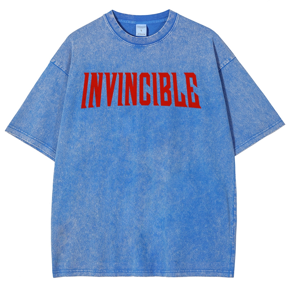 Invincible Unisex Fit Washed T-Shirt 2503009491