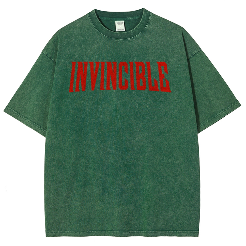 Invincible Unisex Fit Washed T-Shirt 2503009491