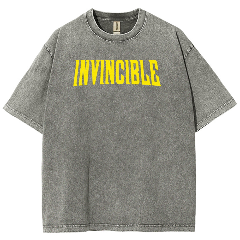 Invincible Unisex Fit Washed T-Shirt 2503009496