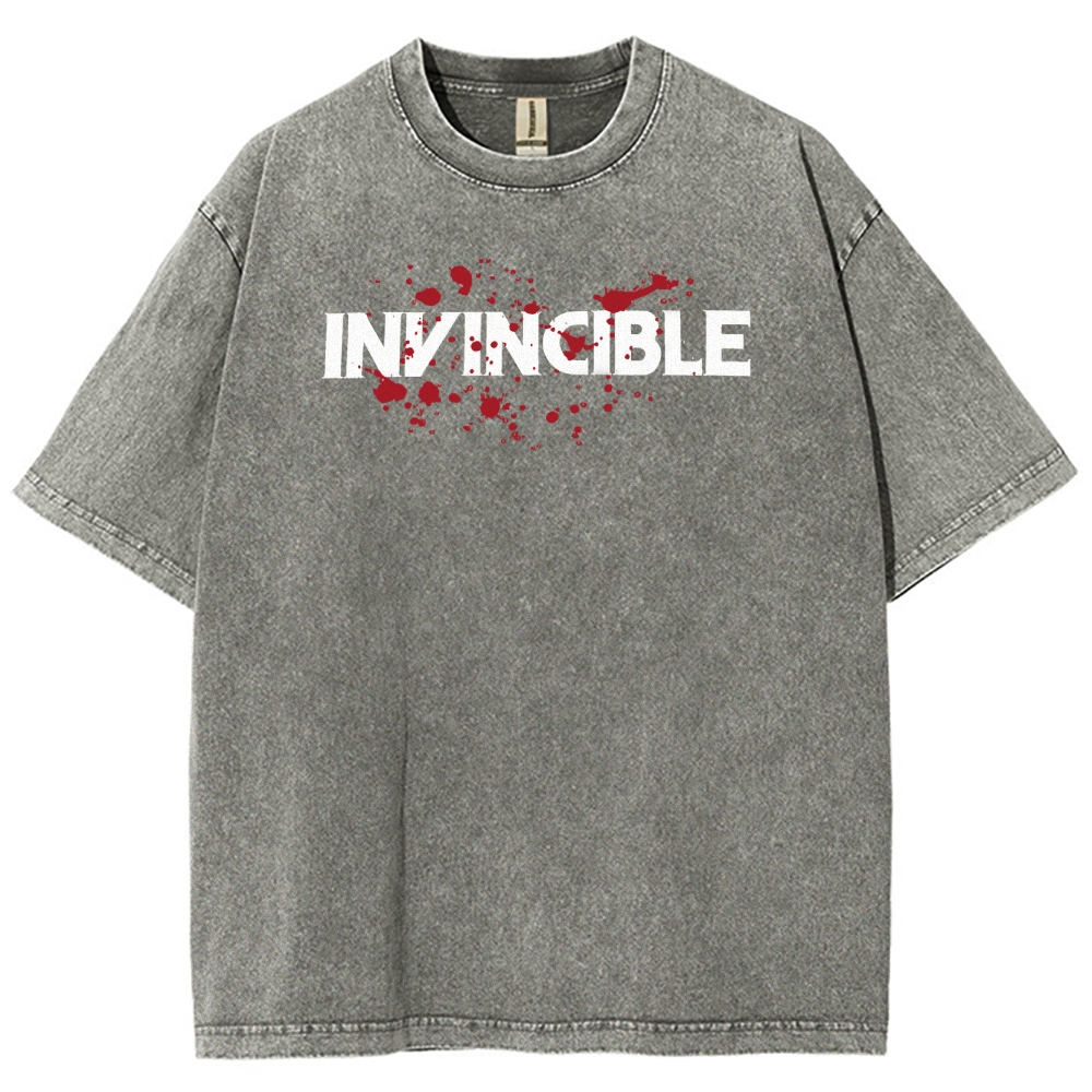 Invincible Unisex Fit Washed T-Shirt 2503009533