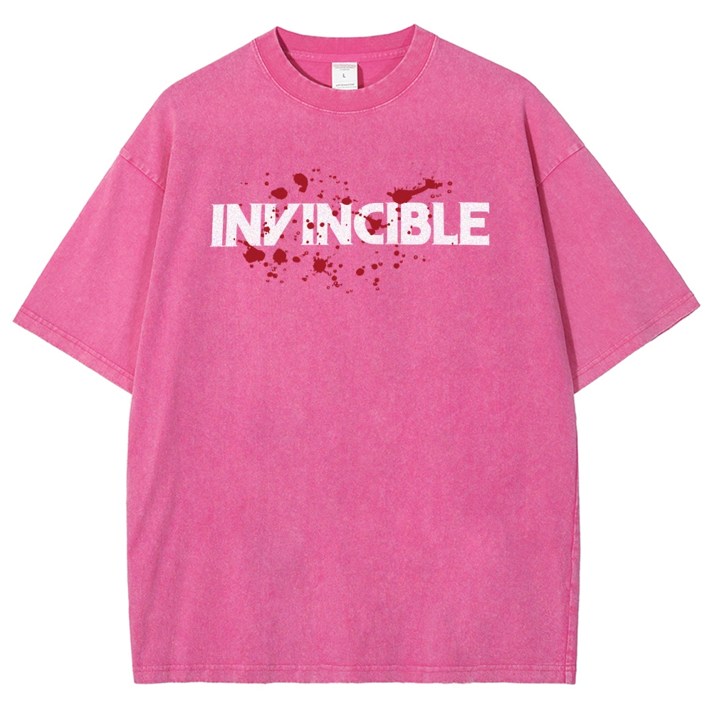 Invincible Unisex Fit Washed T-Shirt 2503009533