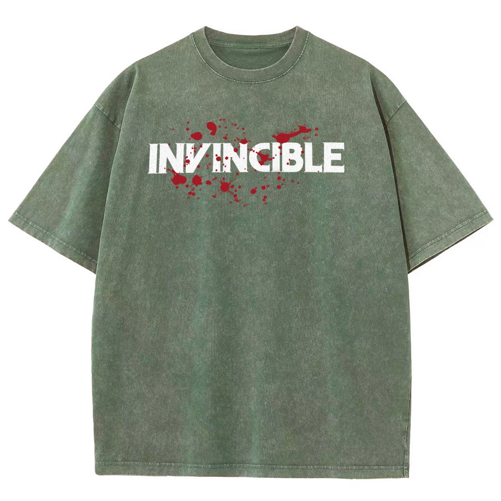 Invincible Unisex Fit Washed T-Shirt 2503009533