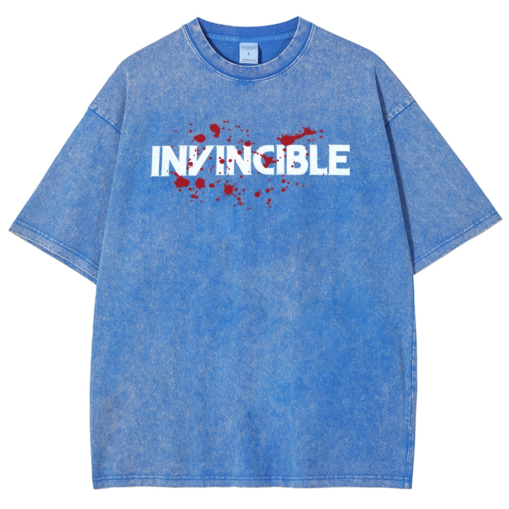 Invincible Unisex Fit Washed T-Shirt 2503009533