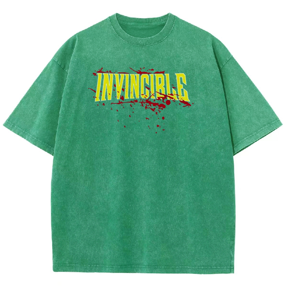 Invincible Unisex Fit Washed T-Shirt 2503009561