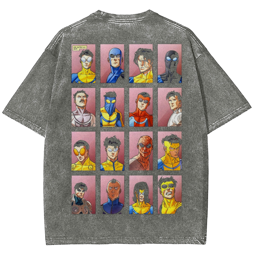 Invincible Unisex Fit Washed T-Shirt 2503009561