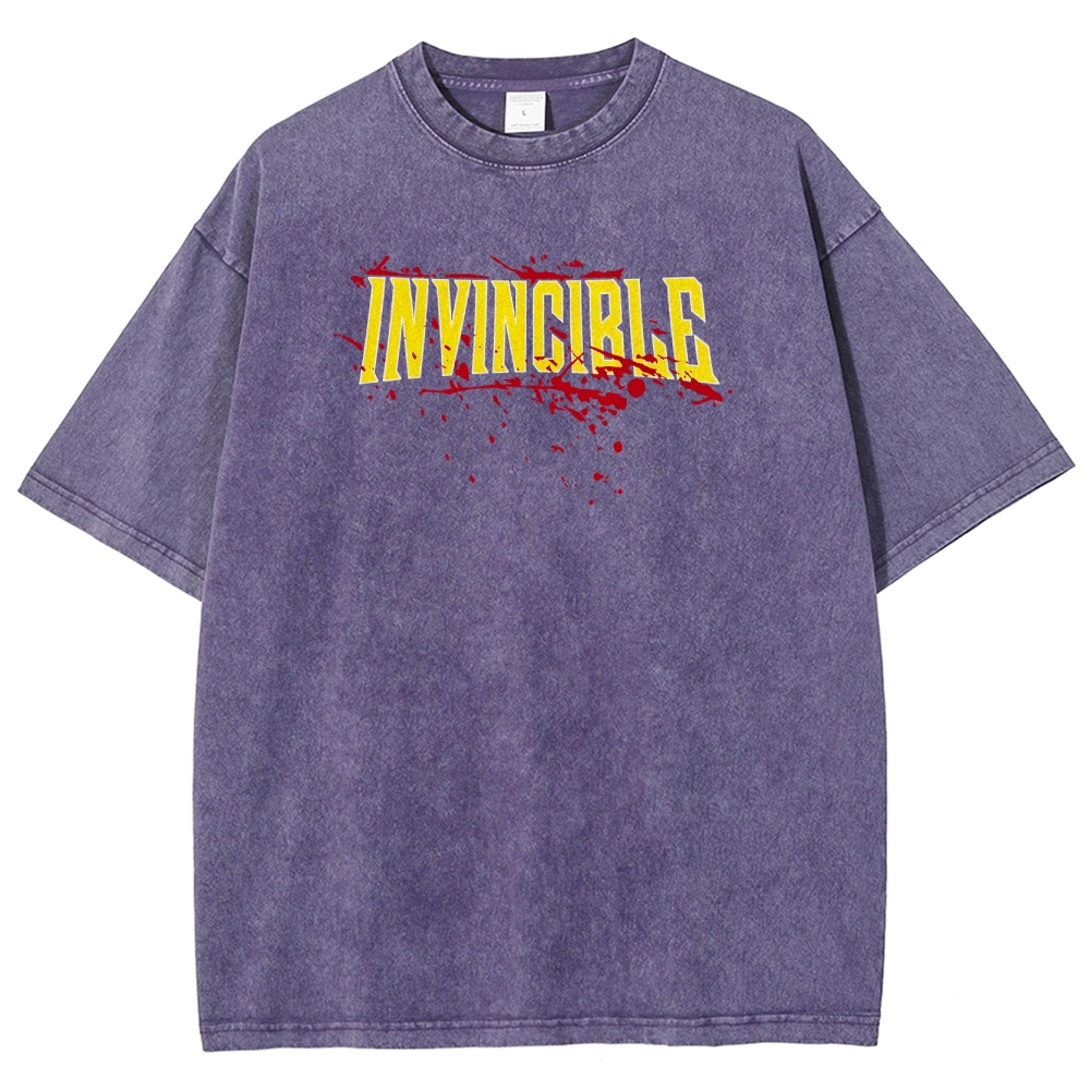 Invincible Unisex Fit Washed T-Shirt 2503009561