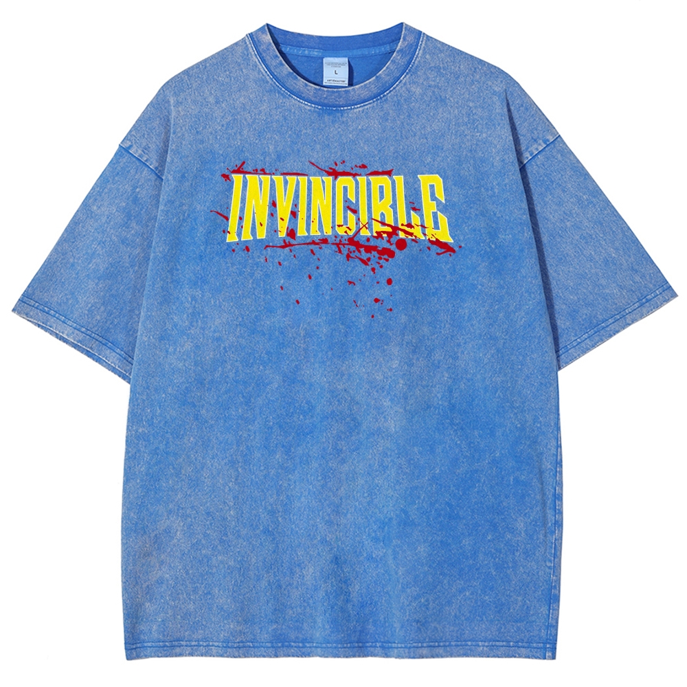 Invincible Unisex Fit Washed T-Shirt 2503009561