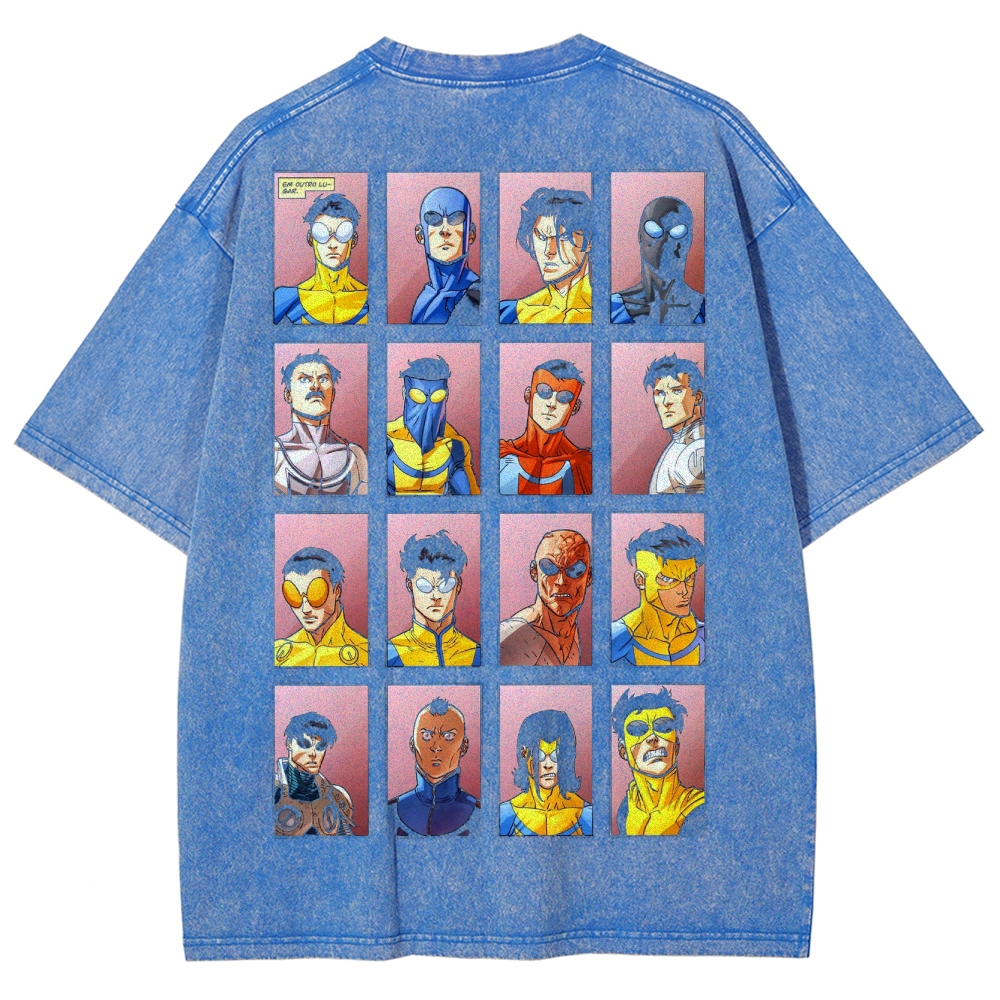 Invincible Unisex Fit Washed T-Shirt 2503009561