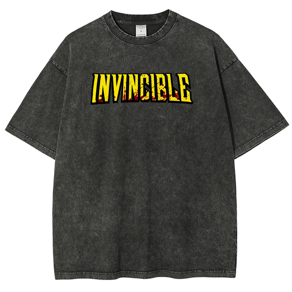 Invincible Unisex Fit Washed T-Shirt 2503009562