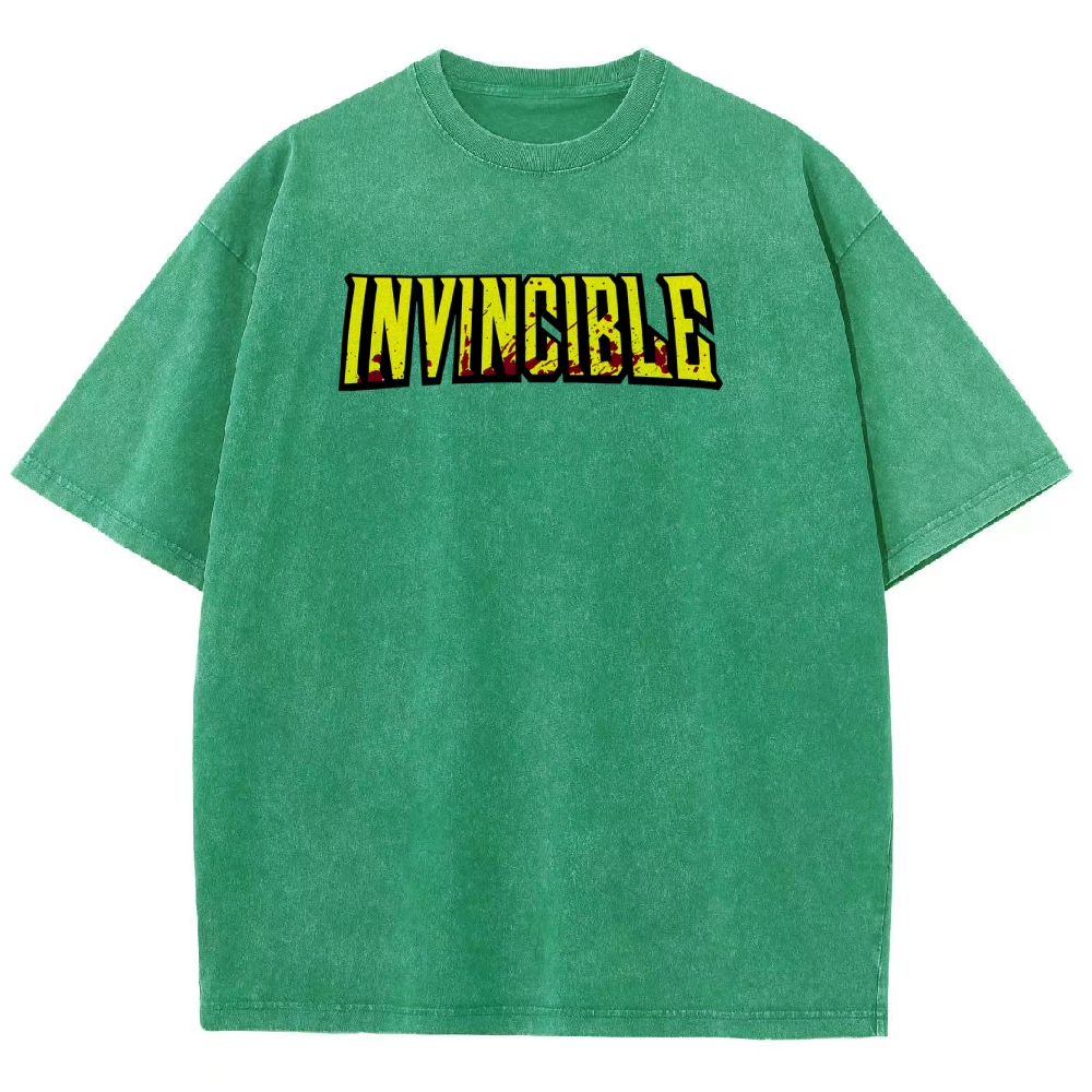 Invincible Unisex Fit Washed T-Shirt 2503009562