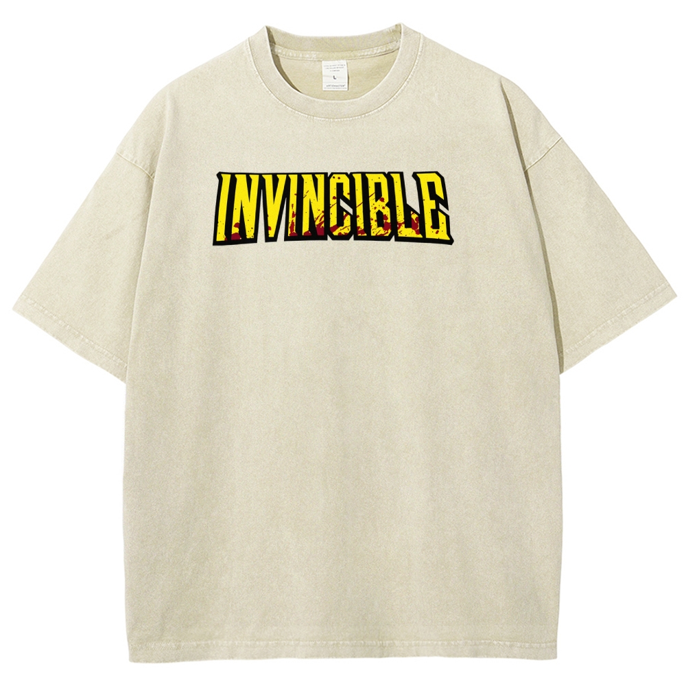 Invincible Unisex Fit Washed T-Shirt 2503009562