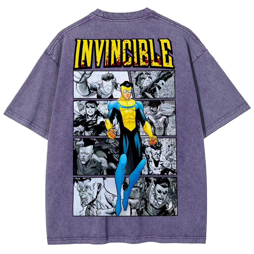 Invincible Unisex Fit Washed T-Shirt 2503009562