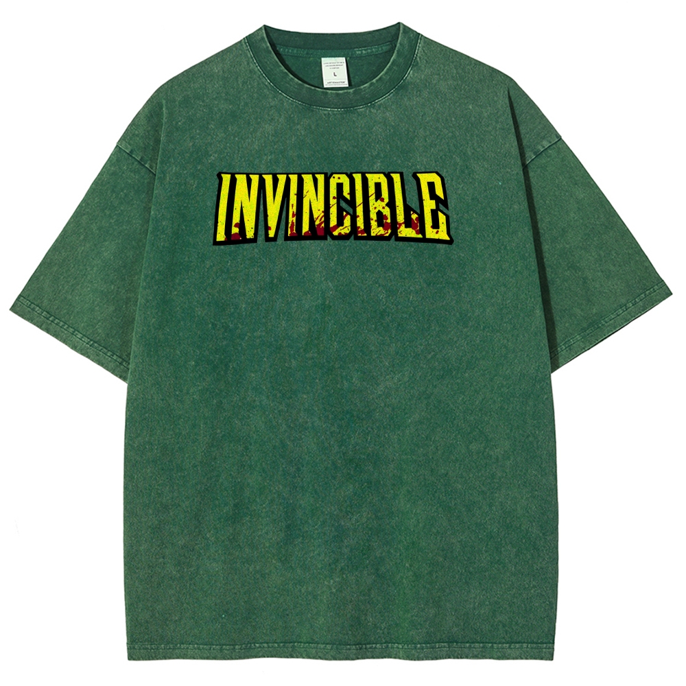 Invincible Unisex Fit Washed T-Shirt 2503009562