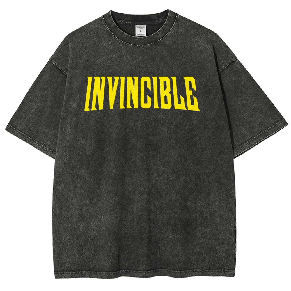 Invincible Unisex Fit Washed T-Shirt 2503009631