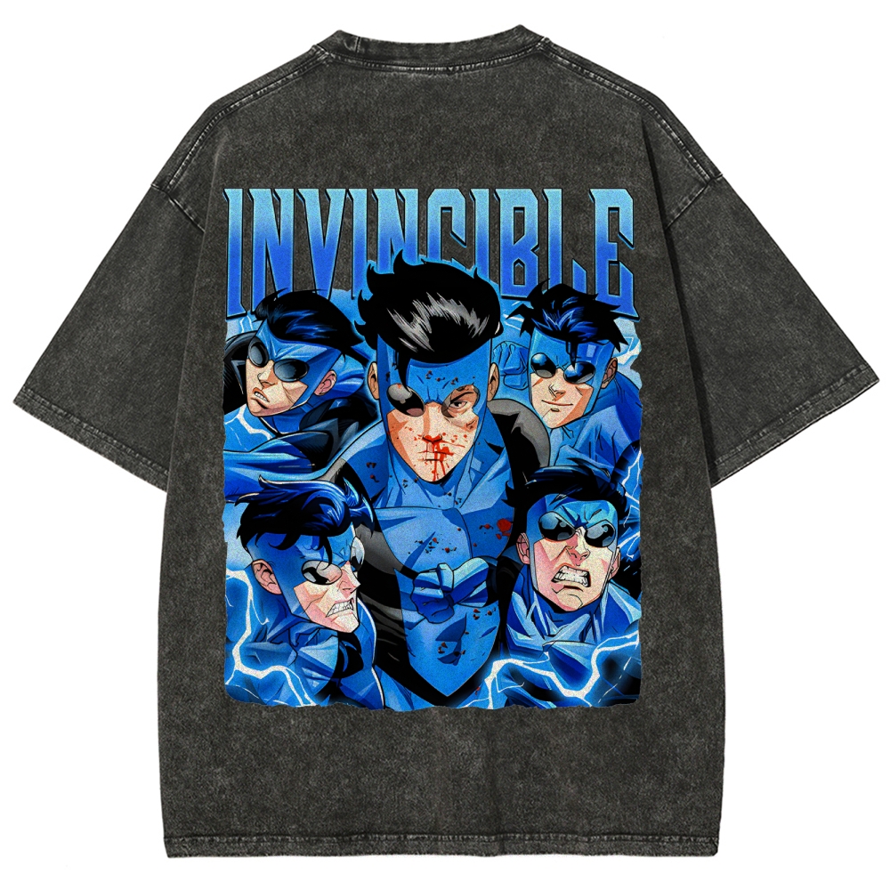 Invincible Unisex Fit Washed T-Shirt 2503010120