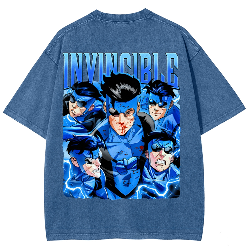 Invincible Unisex Fit Washed T-Shirt 2503010120