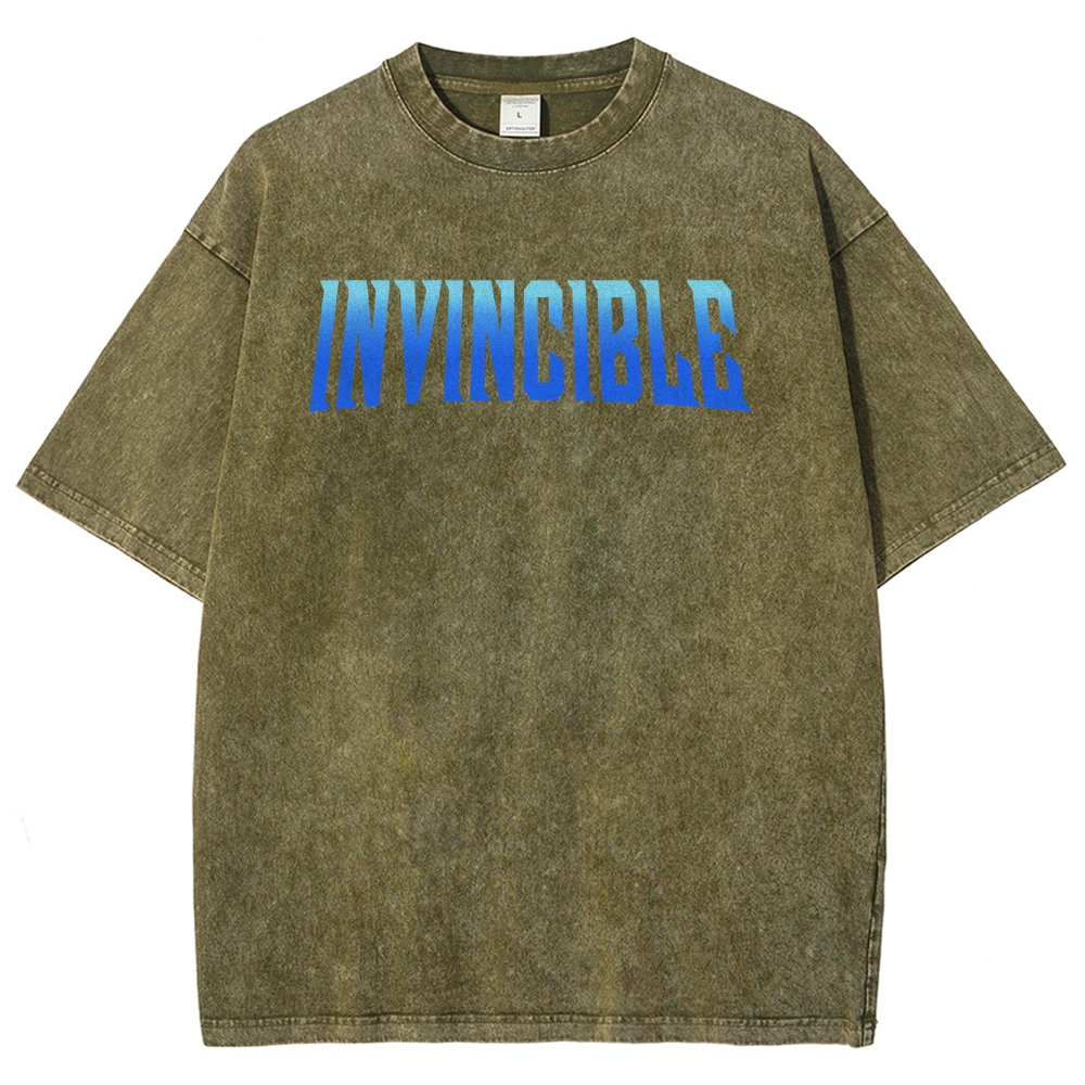 Invincible Unisex Fit Washed T-Shirt 2503010120