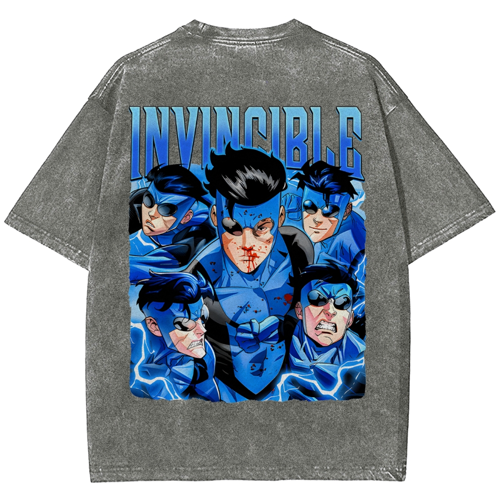 Invincible Unisex Fit Washed T-Shirt 2503010120