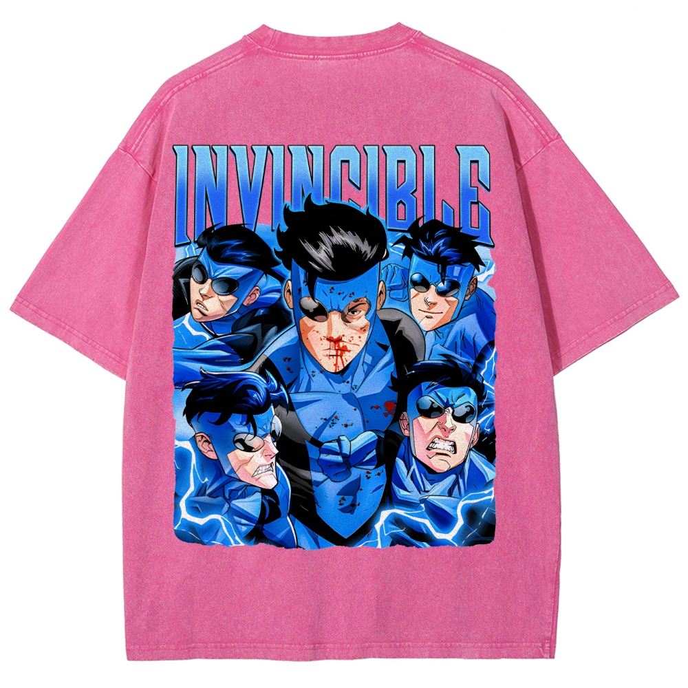 Invincible Unisex Fit Washed T-Shirt 2503010120