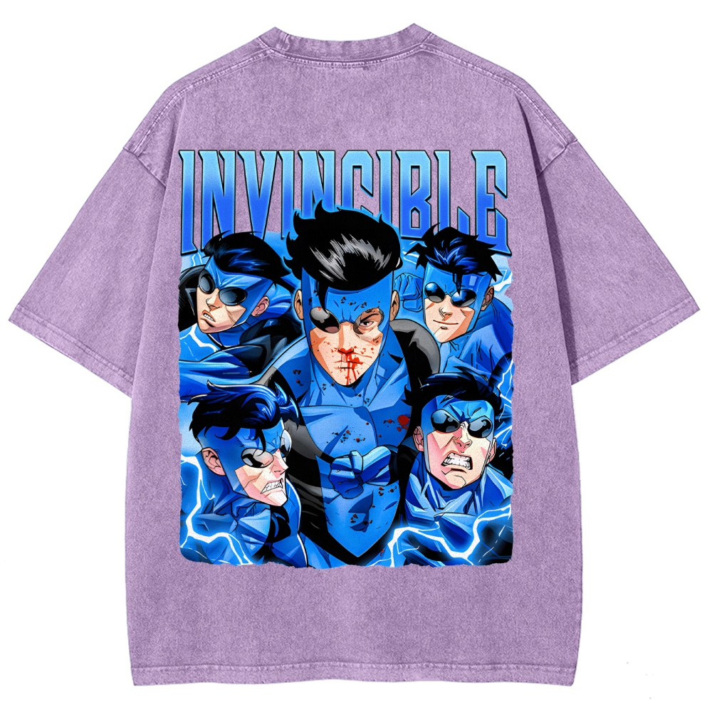Invincible Unisex Fit Washed T-Shirt 2503010120