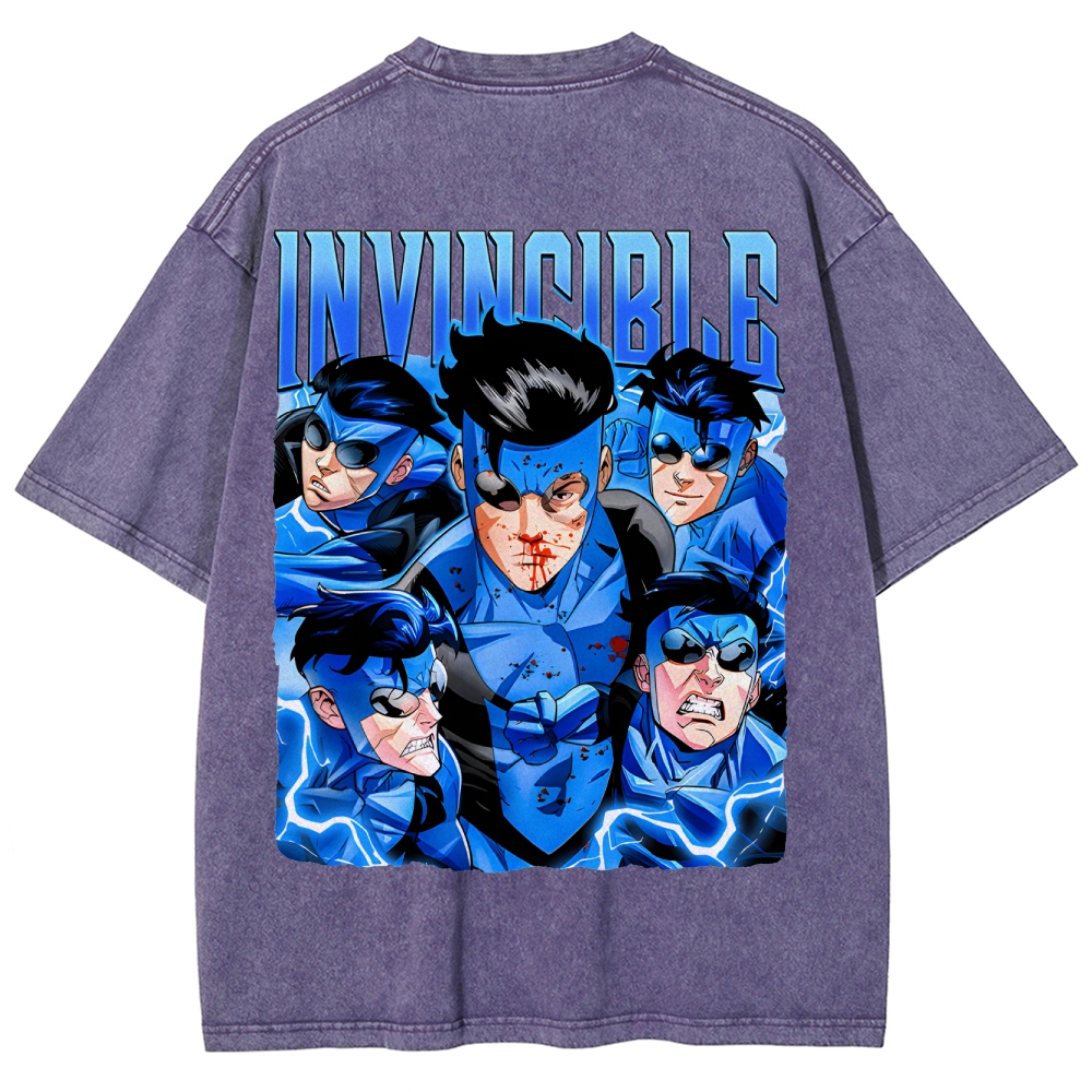 Invincible Unisex Fit Washed T-Shirt 2503010120
